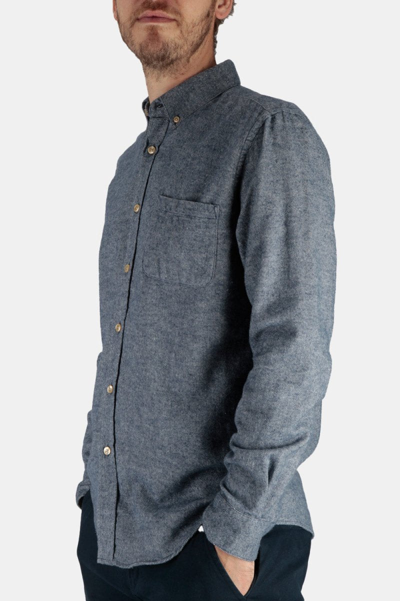 Portuguese Flannel Teca ESP Button Down Shirt (Indigo) | Shirts