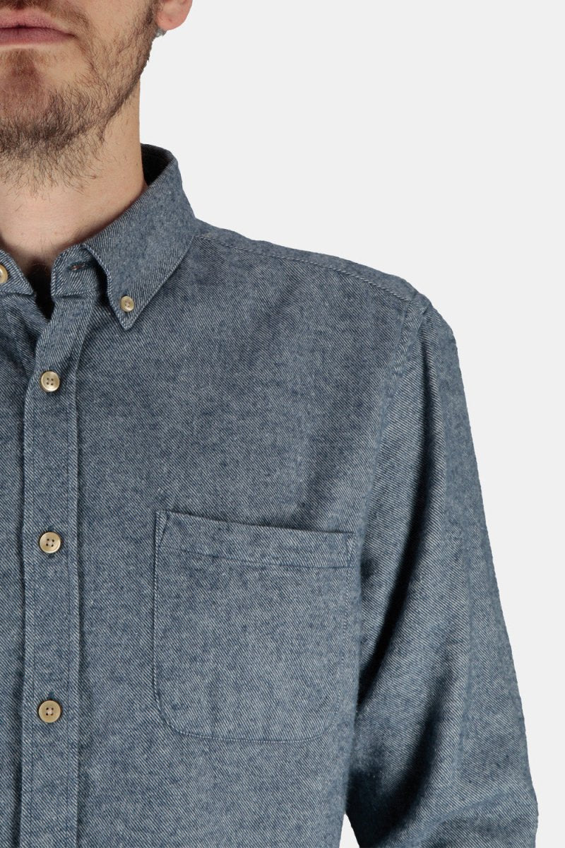 Portuguese Flannel Teca ESP Button Down Shirt (Indigo) | Shirts