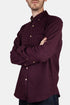 Chemise Teca en flanelle portugaise (Bordeaux rouge foncé) | Chemises
