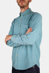 Chemise en velours côtelé de coton Lobo épais en flanelle portugaise (Turquoise) | Chemises
