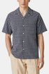 Chemise à carreaux de flanelle portugaise (Blanc/Marine) | Chemises