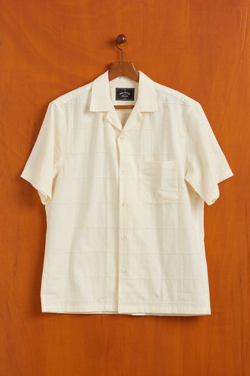 Portuguese Flannel TV Towel Shirt (White) | Shirts