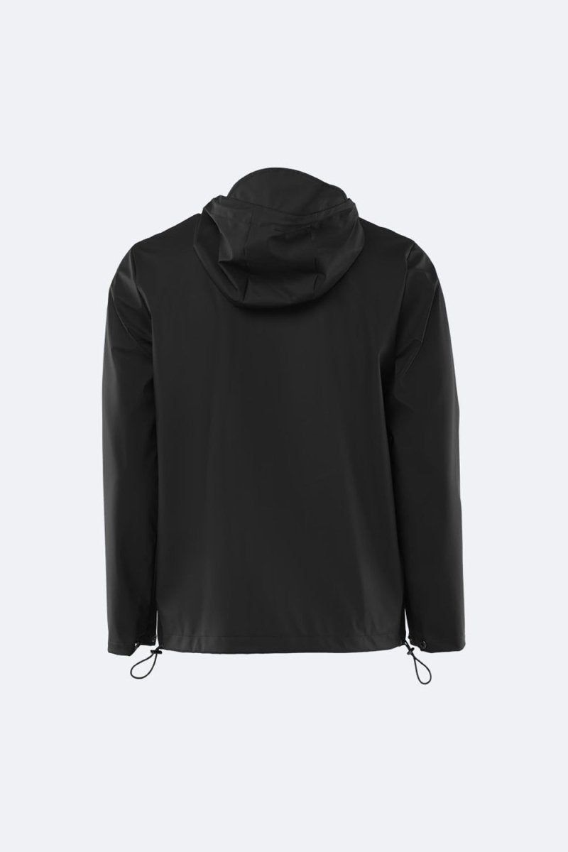 Rains Short Hooded Coat (Black) | Jackets