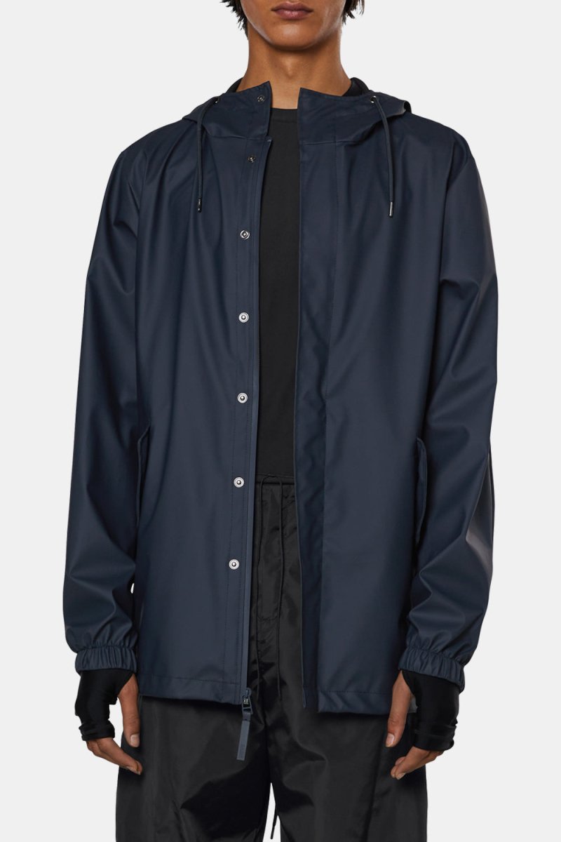 Rains Waterproof Fishtail Jacket (Navy) | Jackets