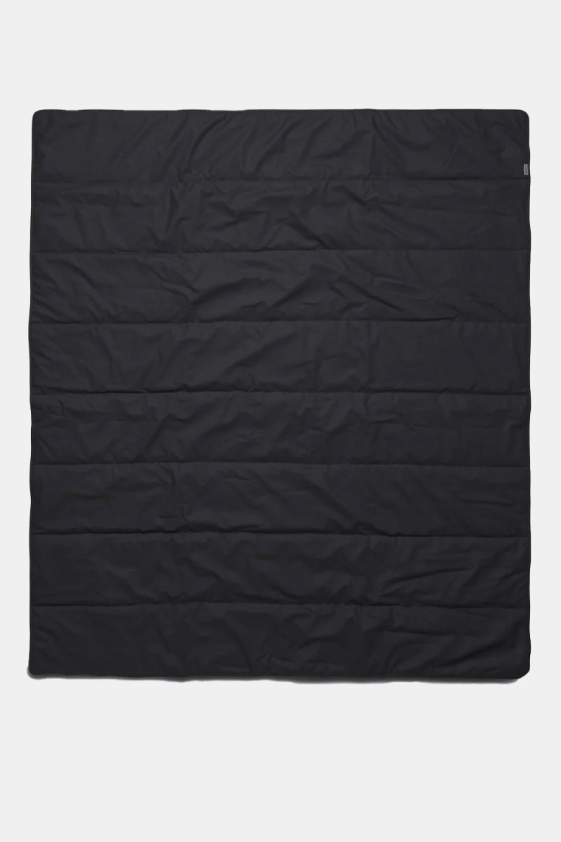 Rains Waterproof Quilted Packable Blanket (Black) | Lifestyle