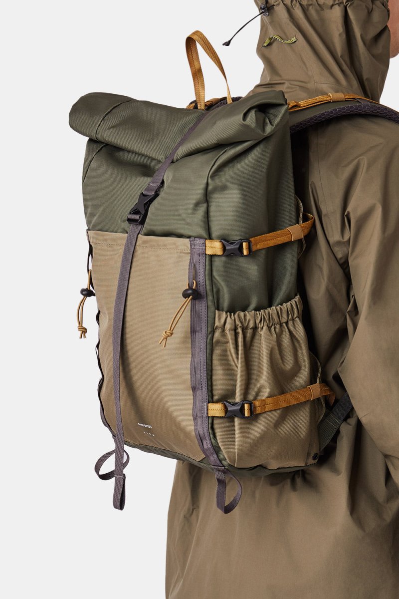 Sandqvist Forest Hike Technical Rolltop Backpack (Trekk Greenleaf) | Bags