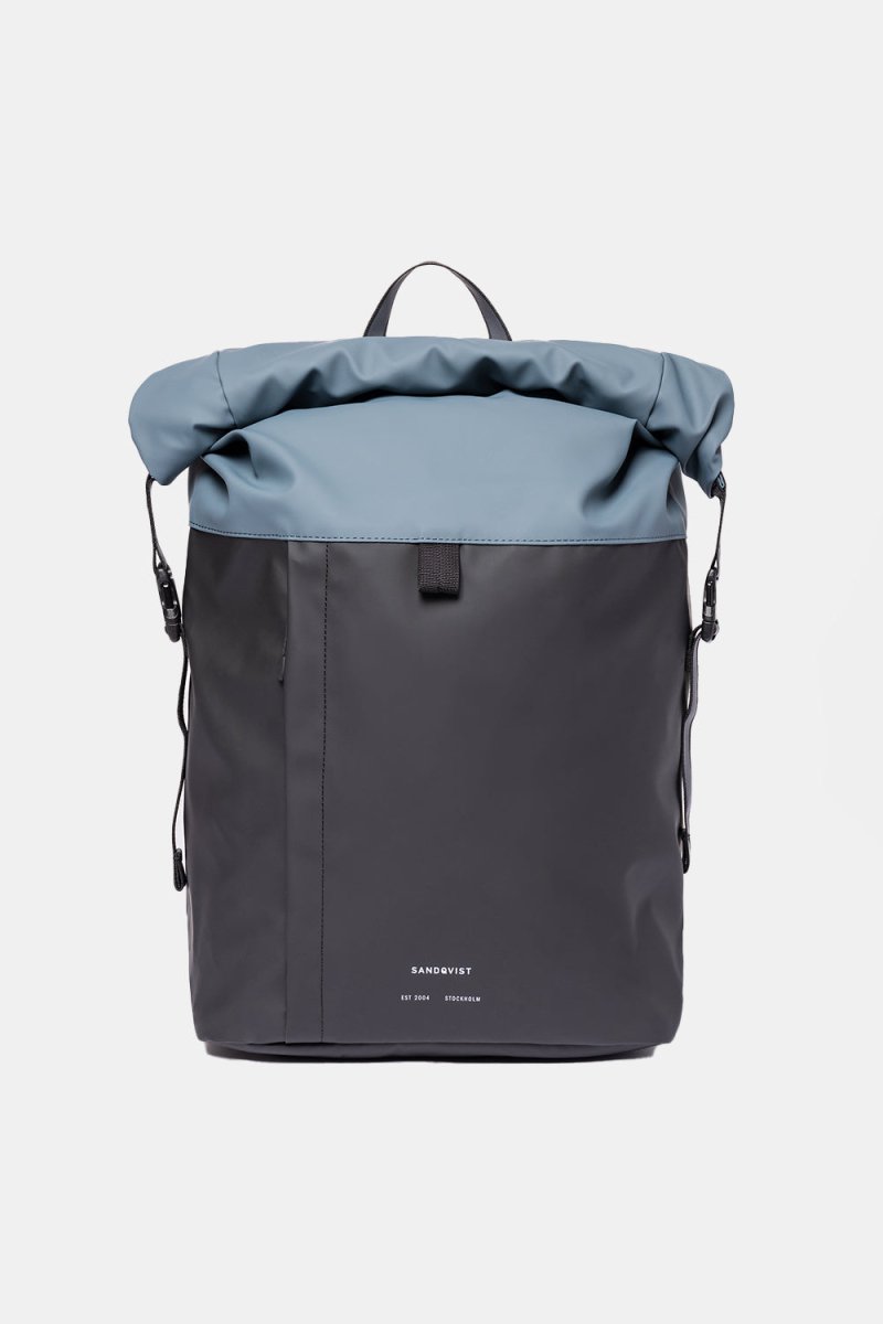 Sandqvist Konrad Backpack (Multi Black / Steel Blue) | Bags
