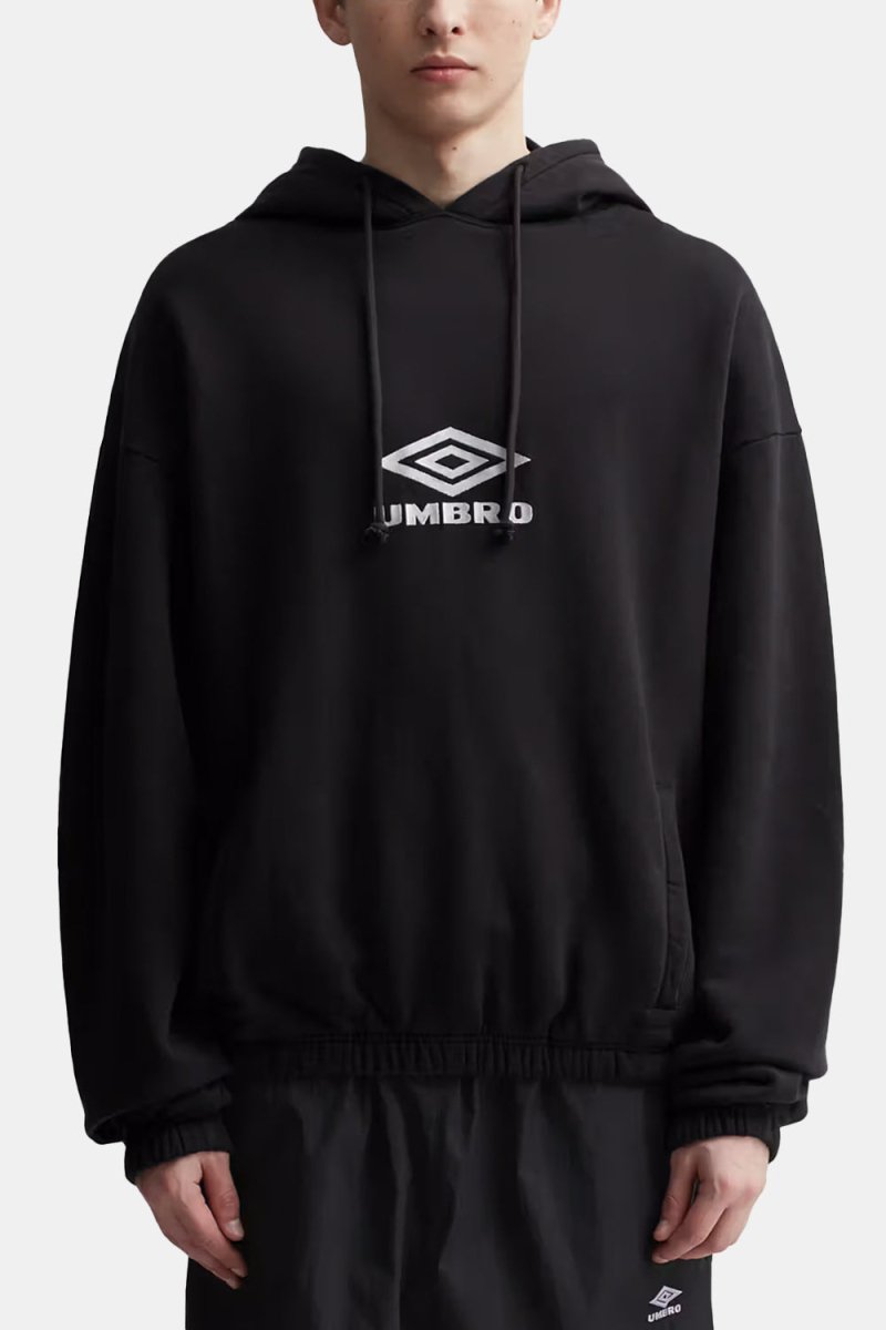 Umbro Logo Masked Hoodie (Black) | Sweaters
