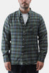 Chemise Daybrook Universal Works (chèque sergé Ikat vert) | Chemises