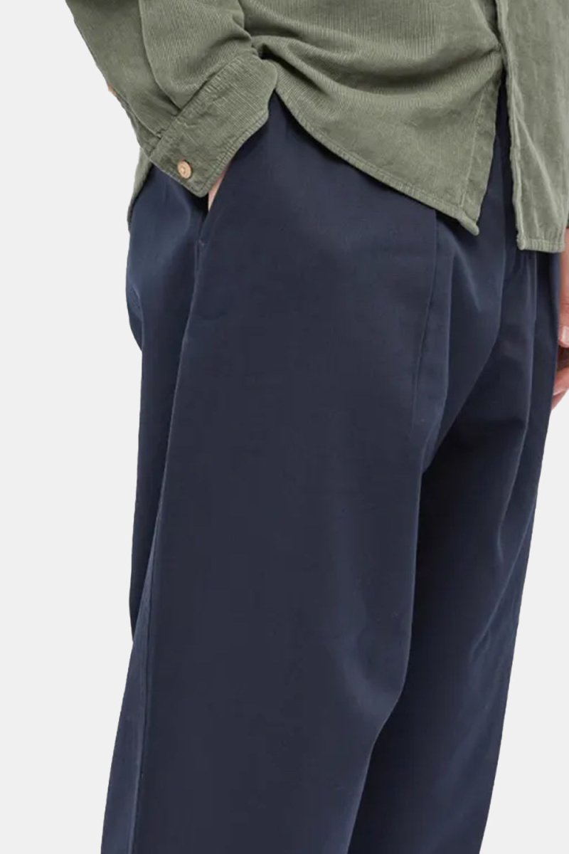 Universal Works Pleated Track Pant (Navy Twill) | Trousers