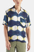 Chemise de camp Universal Works Tie Dye (Marine/Jaune) | Chemises