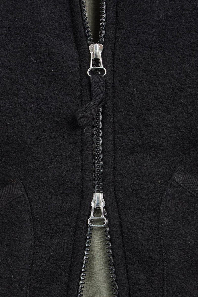 Universal Works Zip Waistcoat (Black) | Vests