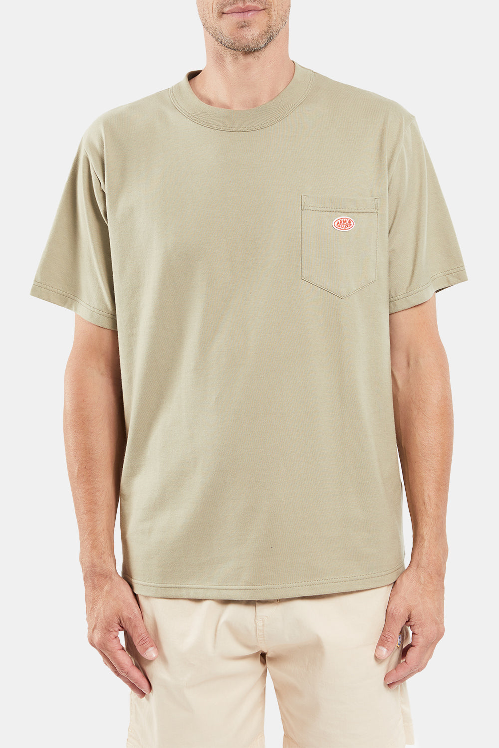 Armor Lux Heritage Organic Pocket T-Shirt (Argile) | Number Six