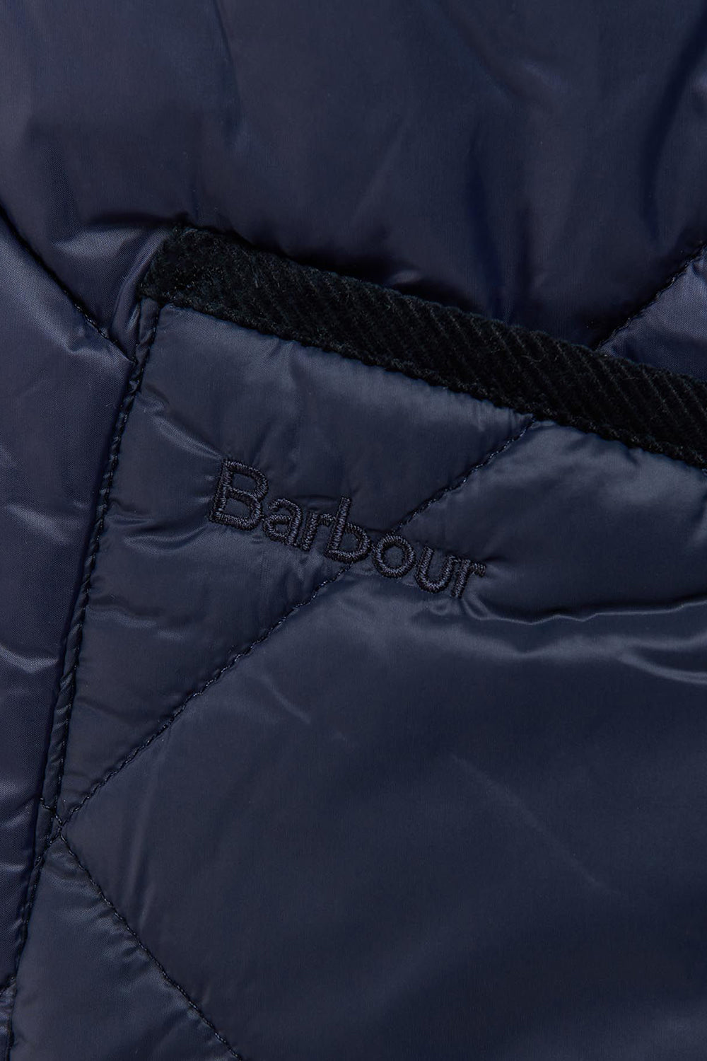 Barbour Liddesdale Quilted Cardigan Jacket (Navy) | Number Six