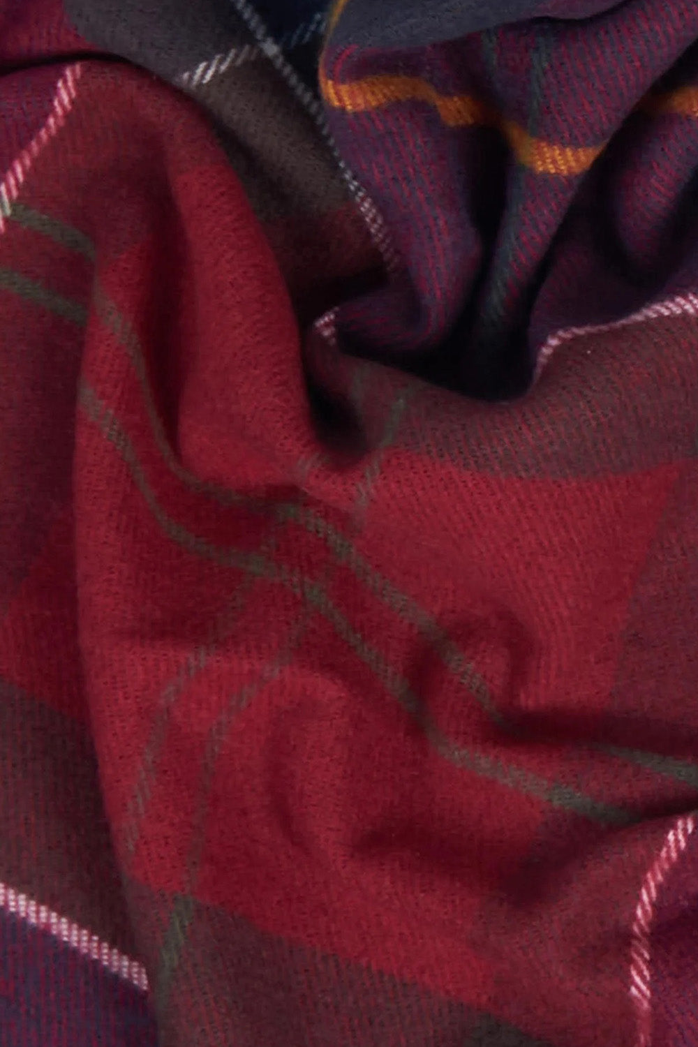 Barbour Galingale Tartan Scarf (Red) | Number Six