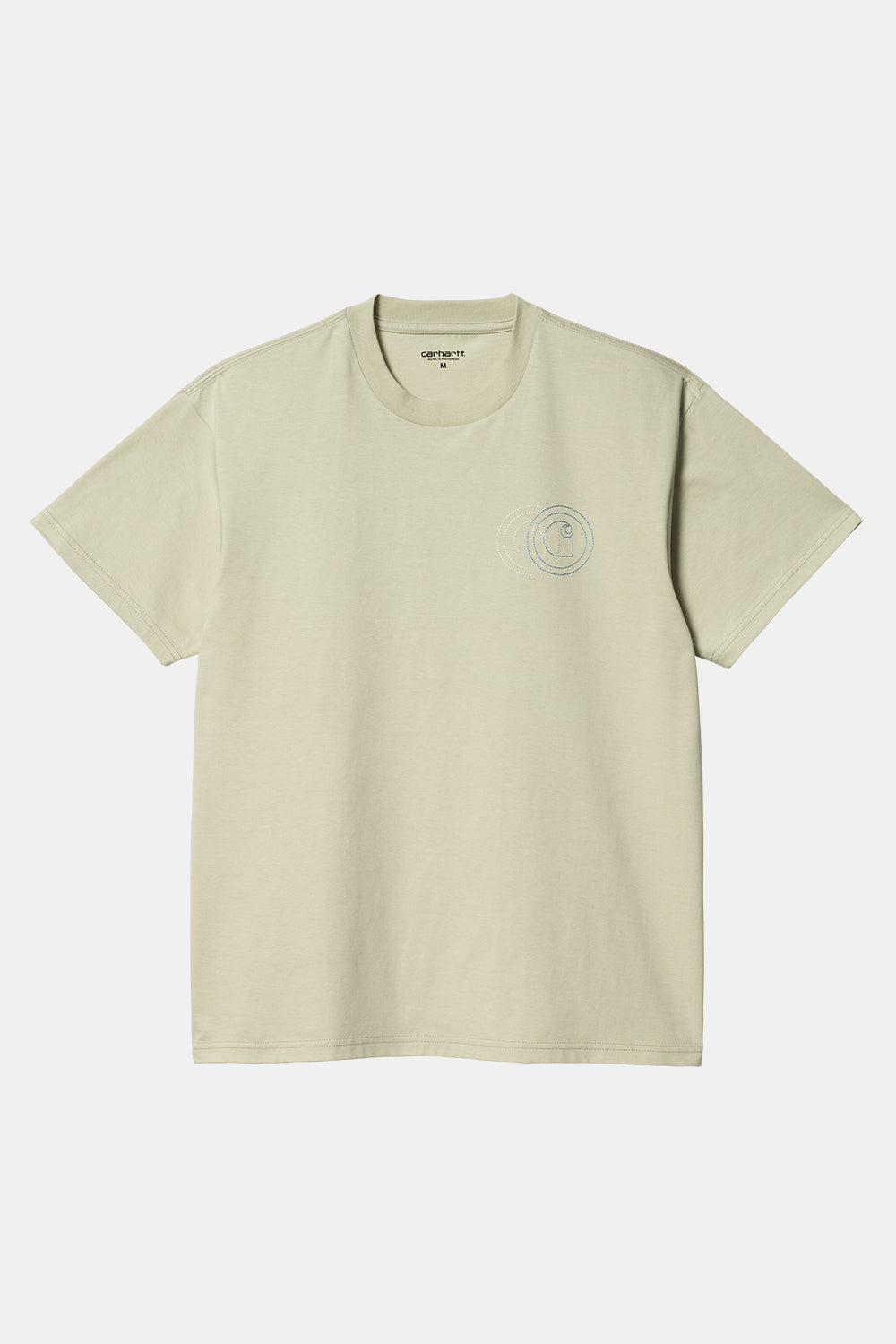 Carhartt WIP Short Sleeved Embroidered Duel T-Shirt (Agave Green) | Number Six