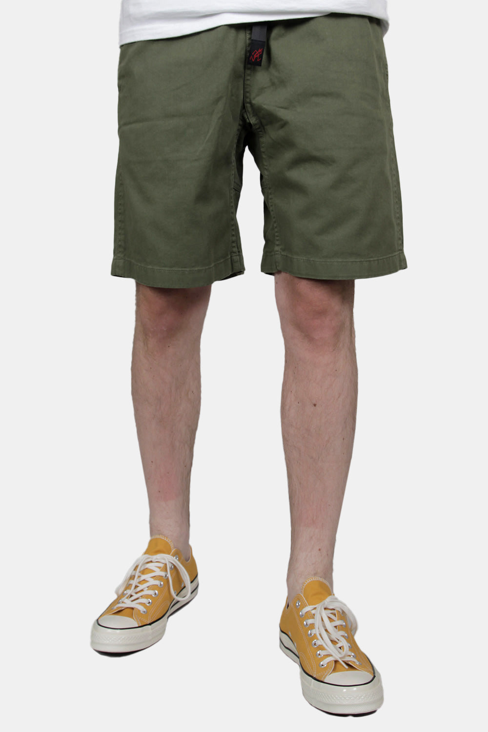 Gramicci G-Shorts Double-ringspun Organic Cotton Twill (Olive) | Number Six