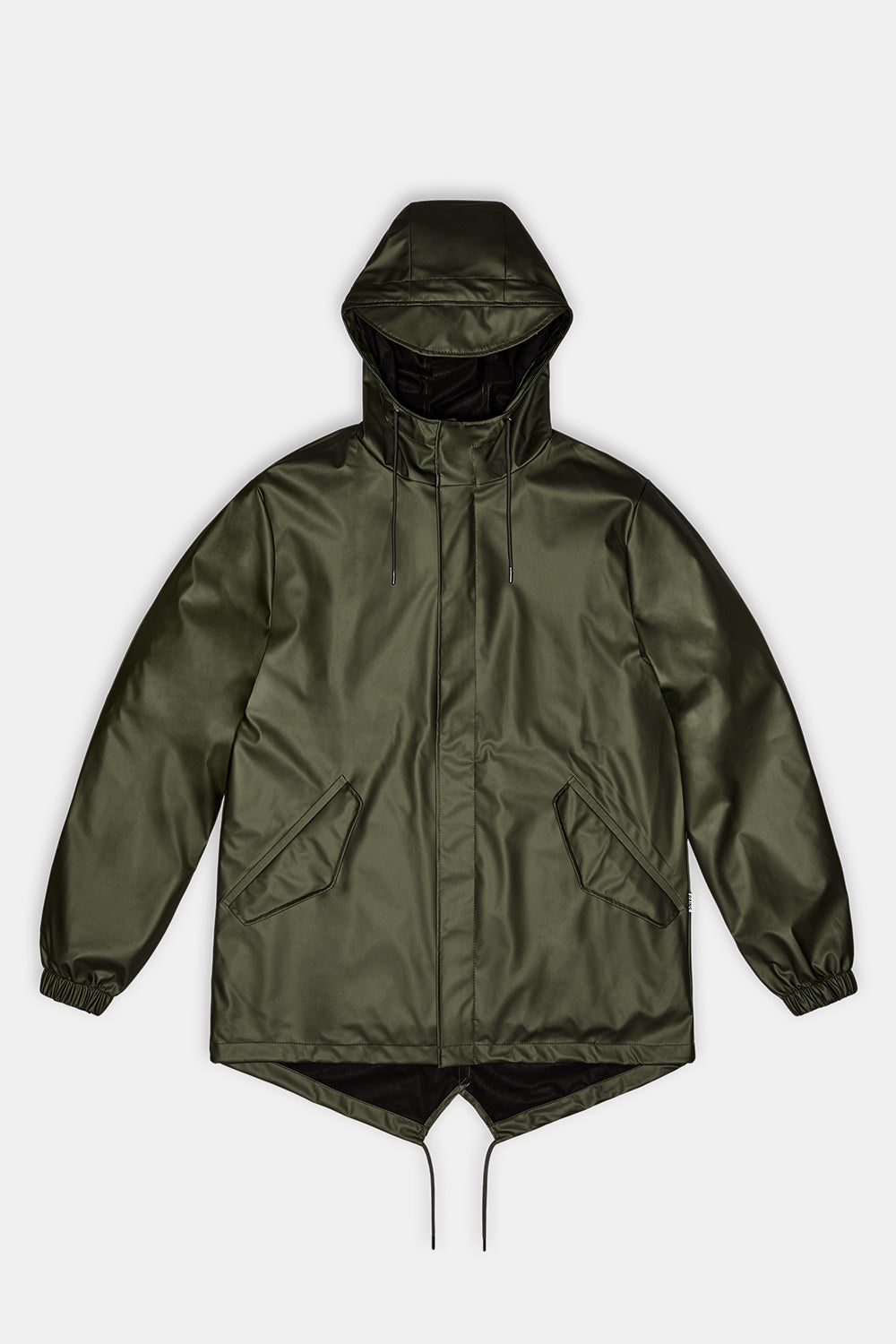 Rains Waterproof Fishtail Jacket (Evergreen) | Number Six