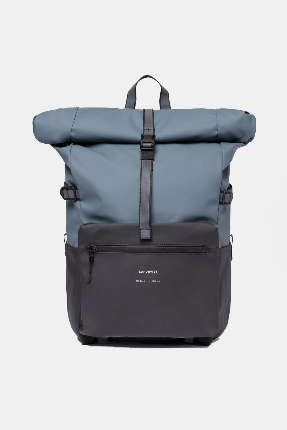 Sandqvist Ruben 2.0 Water-Resistant Rolltop Backpack (Multi Blue / Steel Blue) | Number Six