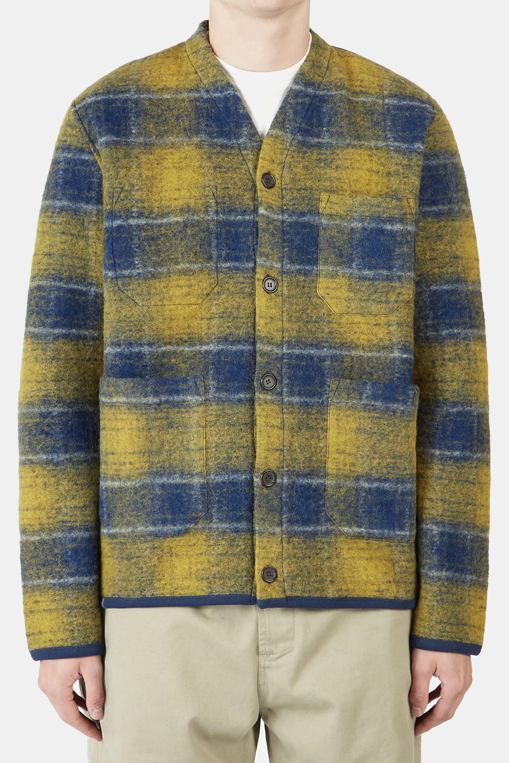 Universal Works Austin Wool Fleece (Yellow) | Number Six